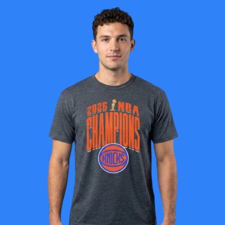 New York Knicks 2026 Champions Bold Teamwork Blue Shirt