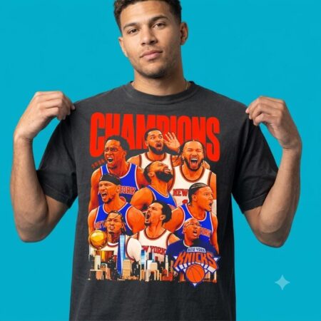New York Knicks All Team Player NBA Finals 2026 Trophy Shirt