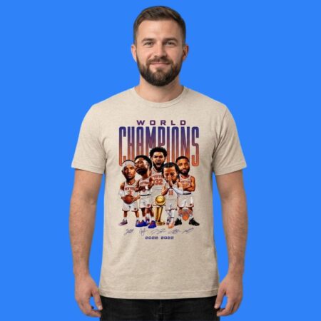 New York Knicks Champions World Team Signature Cartoon Shirt