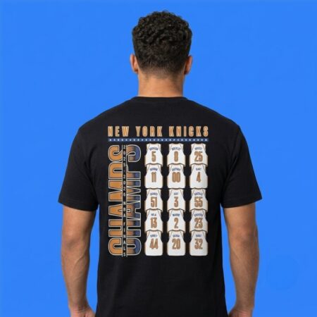 New York Knicks Charcoal 2026 Roster Shirt