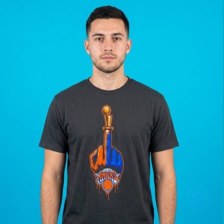 New York Knicks NBA 2026 Champions Middle Finger Trophy Shirt