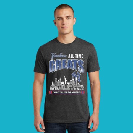New York Yankees All Time Greats Thank You For Memories Shirt