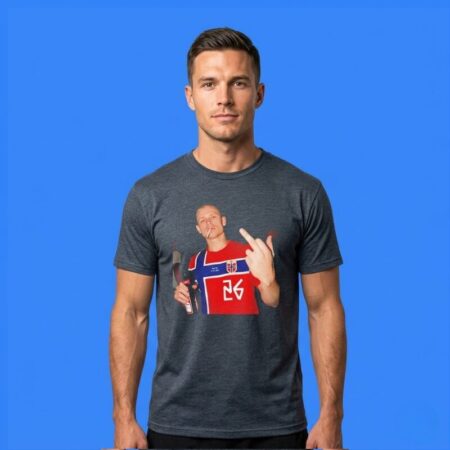 Norway Football 26 Middle Finger Design Tee