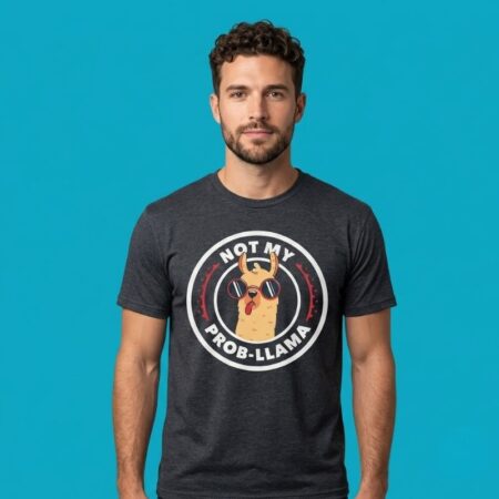 Not My Prob Llama Llama Funny Animal Pun T-Shirt