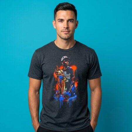 OG Anunoby Knicks Champs Trophy Tee