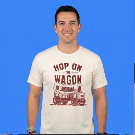 OK Wagon Hop On Oklahoma Sooners Shirt