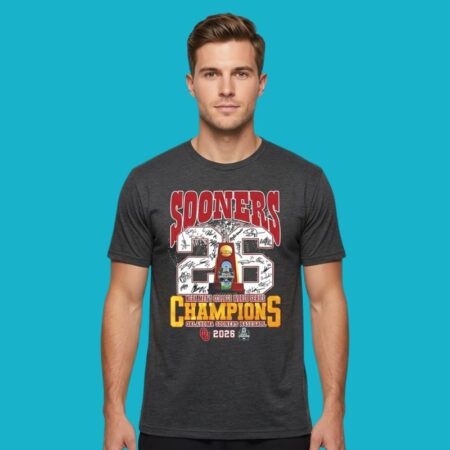 Oklahoma Sooners 2026 NCAA MCWS Champions Signatures Shirt