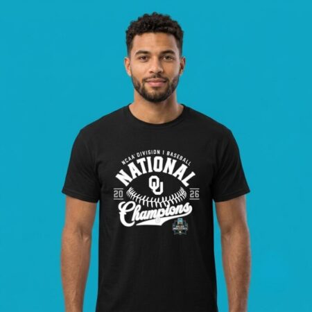 Oklahoma Sooners Crimson 2026 Baseball National Champions Shirt