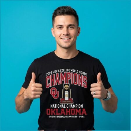Oklahoma Sooners Crimson 2026 MCWS Champions Trophy Shirt