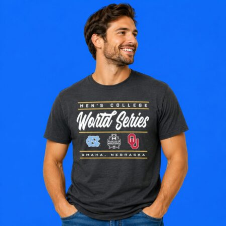 Oklahoma Sooners vs UNC Tar Heels CWS 2026 Omaha Shirt