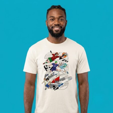 One Piece Anime Characters Playing Soccer T-Shirt