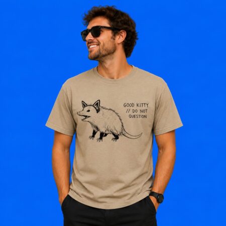 Opossum Virginia good kitty do not question