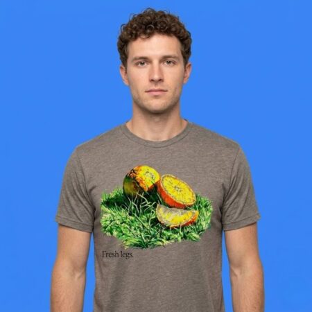 Orange Fresh Legs Fitness Training Shirt