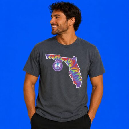 Orlando Pride Groovy Pride State 2026 Soccer Graphic Tee