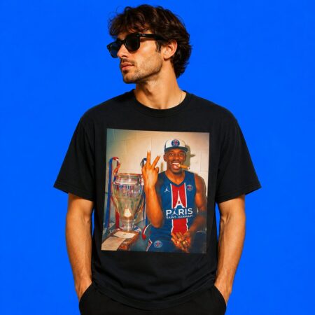 Ousmane Dembele PSG Cigar Smoking Trophy Shirt