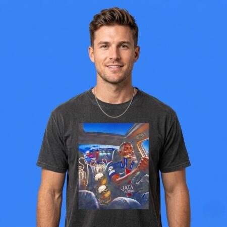 Ousmane Dembele PSG Trophy In Car Funny Shirt