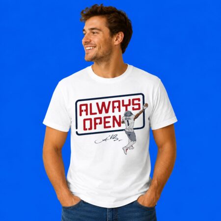 Patriots A.J. Brown Always Open New England Signature T-Shirt