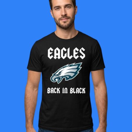 Philadelphia Eagles Back In Black Rugby Logo Shirt