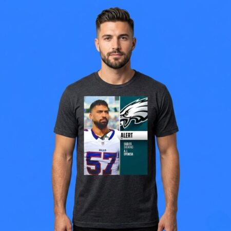 Philadelphia Eagles Signing A.J. Epenesa Official Graphic Shirt