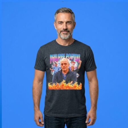 Philippe Poutou 90s Style Bootleg Vintage Graphic Portrait Tee