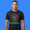Powered by Neurodiversity Brain T-Shirt