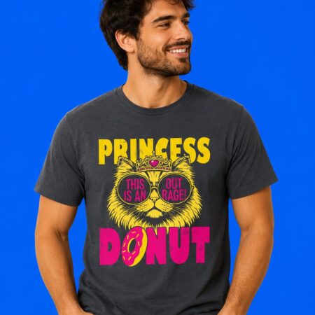 Princess This Is An Outrage Donut Funny Cartoon Graphic Tee