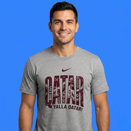 Qatar Nike FIFA World Cup 2026 Yalla Qatar Shirt