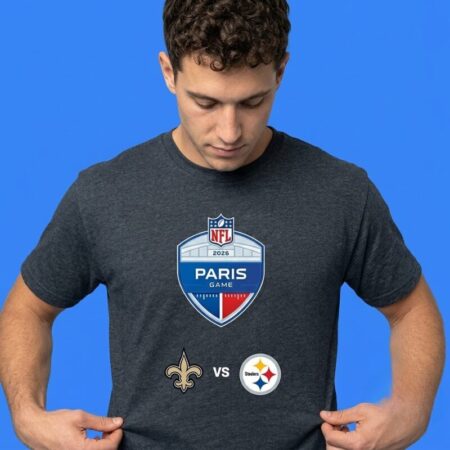 Saints vs Steelers 2026 NFL Paris Game Shirt