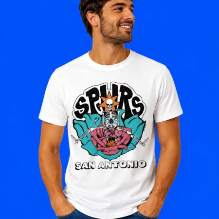 San Antonio Spurs NBA Dead Skeleton Shirt