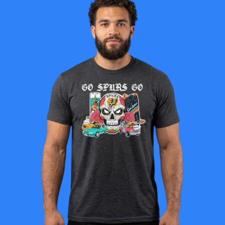 San Antonio Spurs Sugar Skull Go Spurs Go Shirt