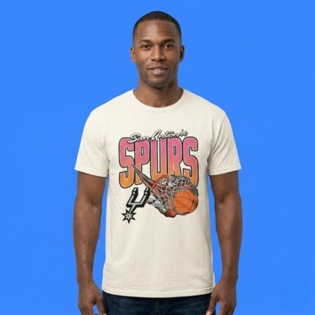 San Antonio Spurs Teal On Fire Vintage Shirt