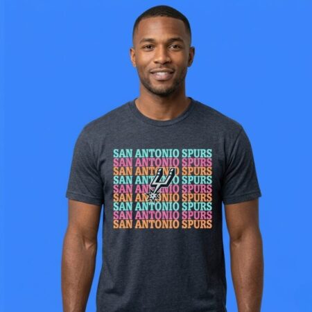San Antonio Spurs logo repeat shirt sports gear