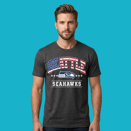 Seattle Seahawks NFL 1776-2026 250 Years 4th Of July American Flag Shirt