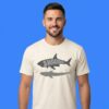 Shaaahk Classic Shirt Retro Style Shark Graphic Tank Top & Tees