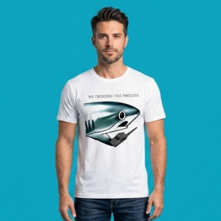Shark Me Trusting The Process Two-Way Radio Shirt