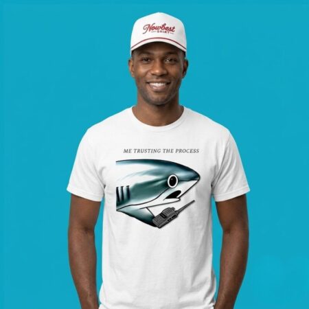Shark Me Trusting The Process Two-Way Radio Shirt