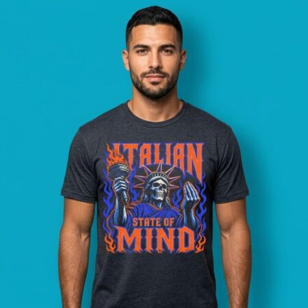 Skeleton Italian State Of Mind NYC Tee