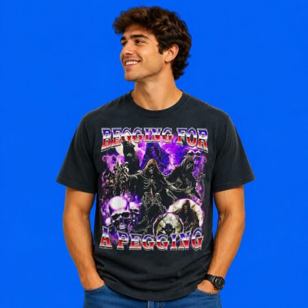 Skeleton and Werewolf Begging For A Pegging Shirt