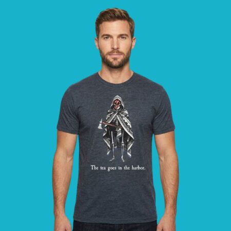 Skull The Tea Goes In The Harbor Boston Shirt