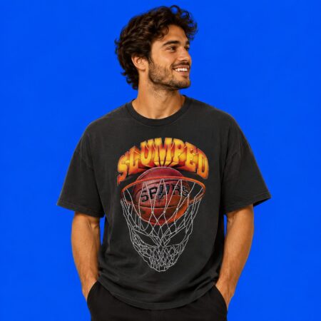 Slumped Spurs Hoop 2026 NBA Finals 2-Sided Graphic Shirt