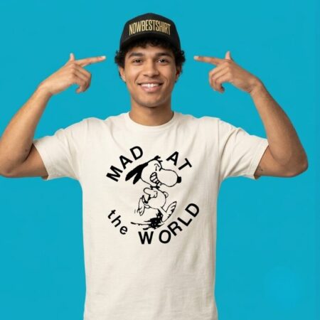 Snoopy Mad At The World Graphic Shirt