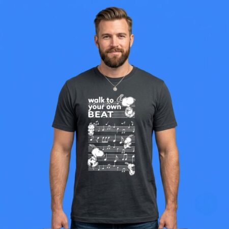 Snoopy Walk To Your Own Beat Music T-Shirt