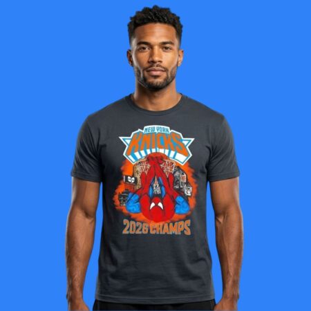 Spider-Man New York Knicks 2026 NBA Champs Shirt