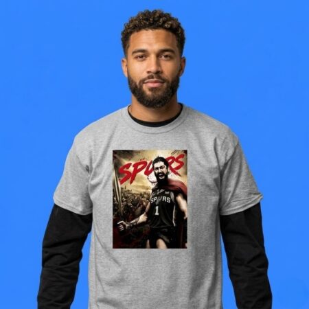 Spurs Victor Wembanyama x King Leonidas Mashup Shirt