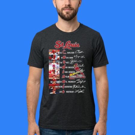 St Louis Cardinals Baseball Players Signatures Shirt