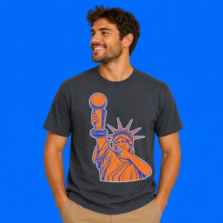 Statue Of Liberty Brunson Celly Champs Shirt Iconic NYC Victory Apparel