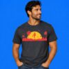 Sunset Crane Club Minimalist Aesthetic Shirt