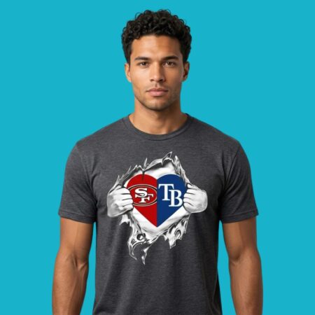 Tampa Bay Rays SF 49ers Scratch Logo Tee