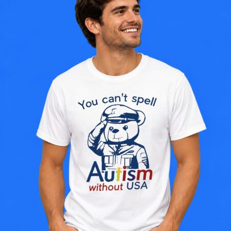 Teddy Bear Police You Can't Spell Autism Without USA Tee