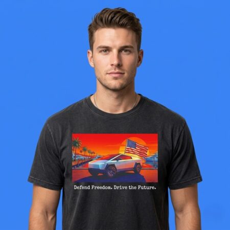 Tesla Cybertruck Defend Freedom Drive Future Shirt